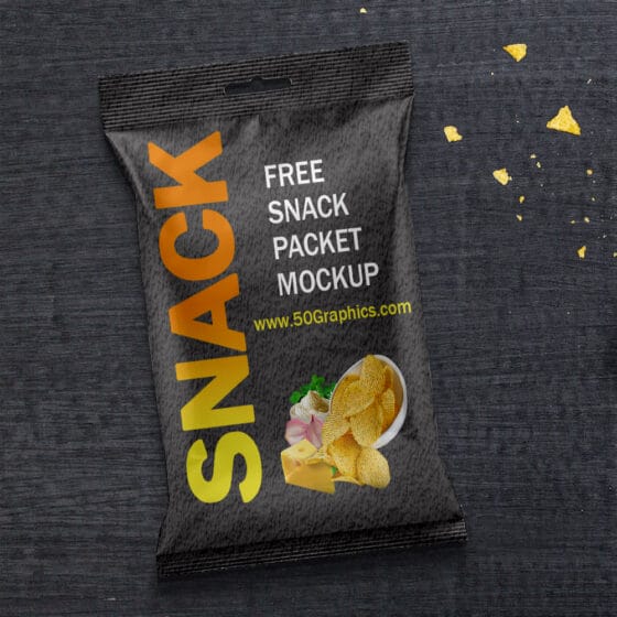 Collect This Beautiful Free Snack Packaging Mockup For Profitable