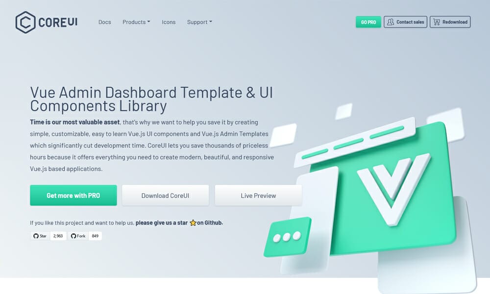 20+ Vue JS UI Component Libraries 2022 7 CoreUI