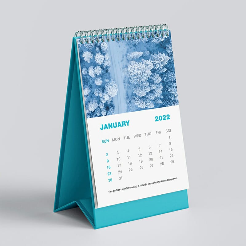 Desk Calendar Mockup