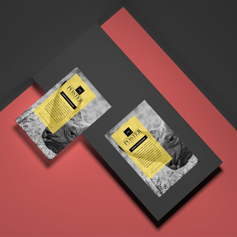 Elegant Brand Posters Mockup