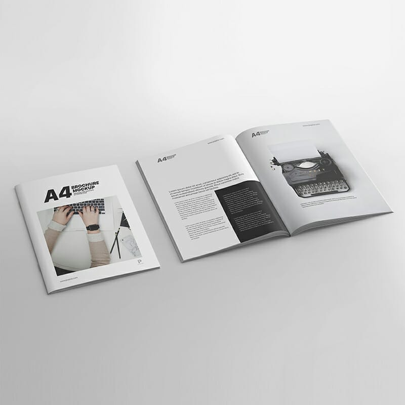 Free A4 Brochure Mockup