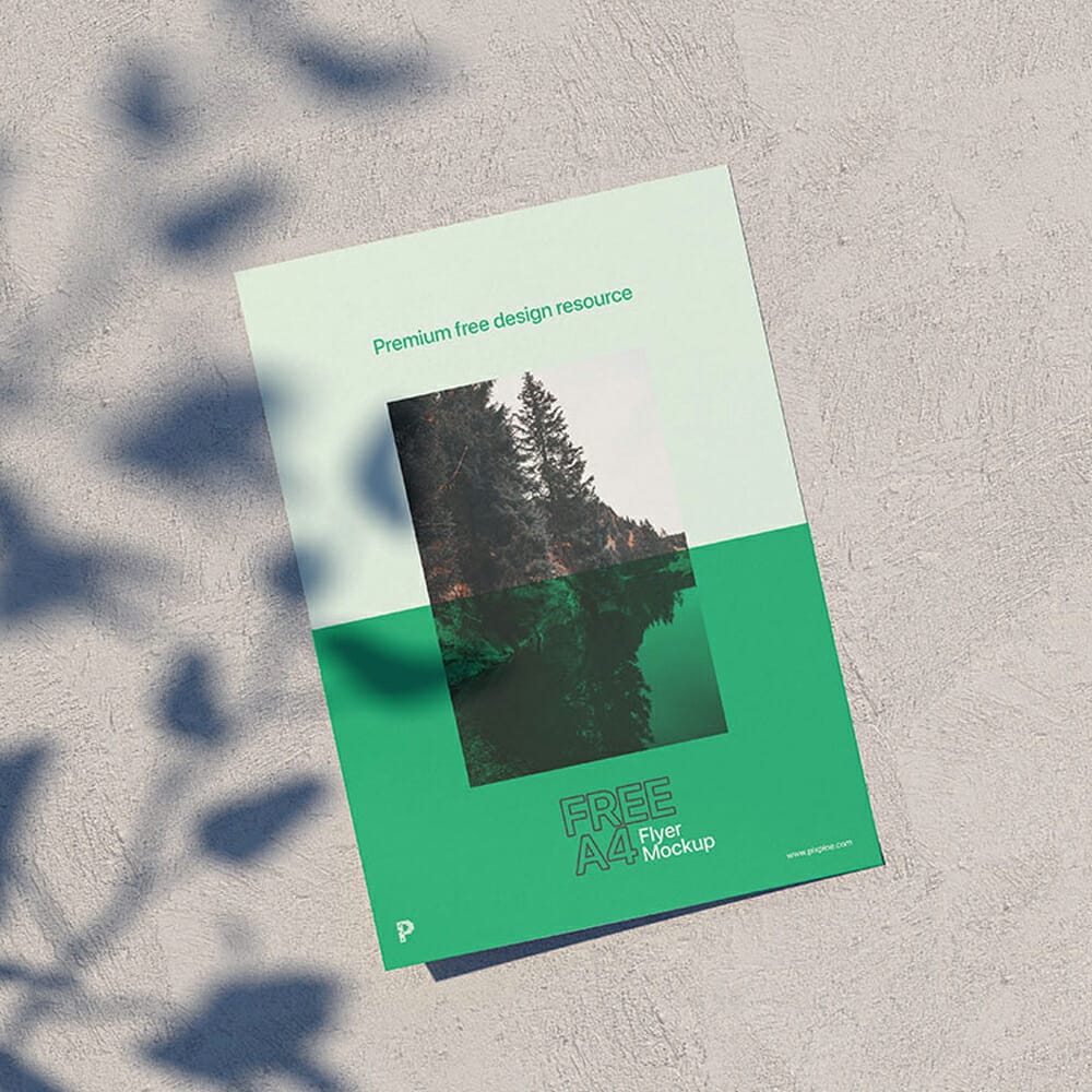 Free A4 Flyer Mockup