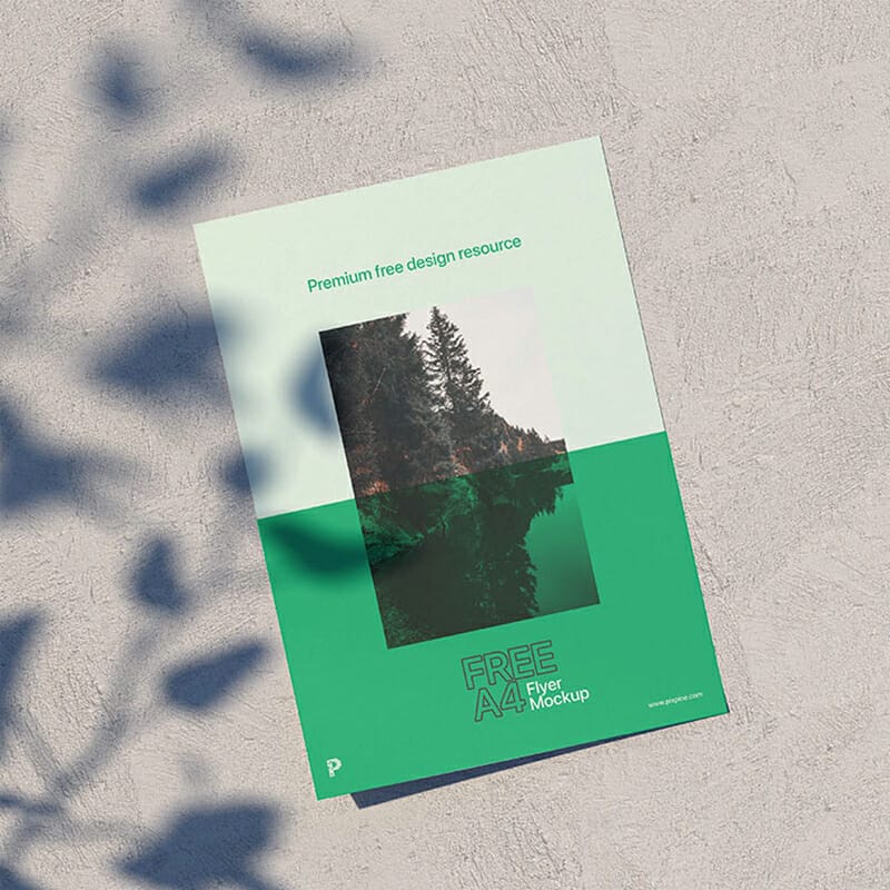 Free A4 Flyer Mockup