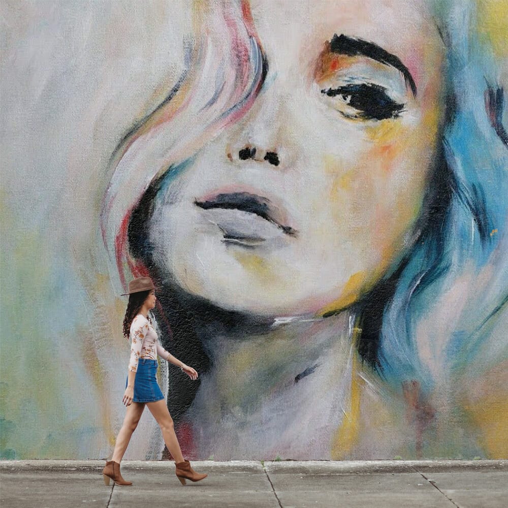 Free Art On Wall Mockup PSD Template