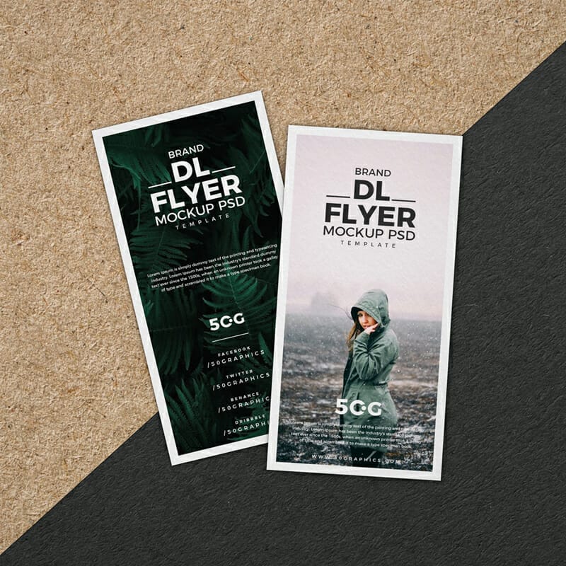 Free Brand DL Flyer Mockup PSD Template