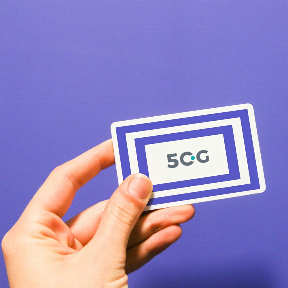 Free Business Card In Hand Mockup PSD