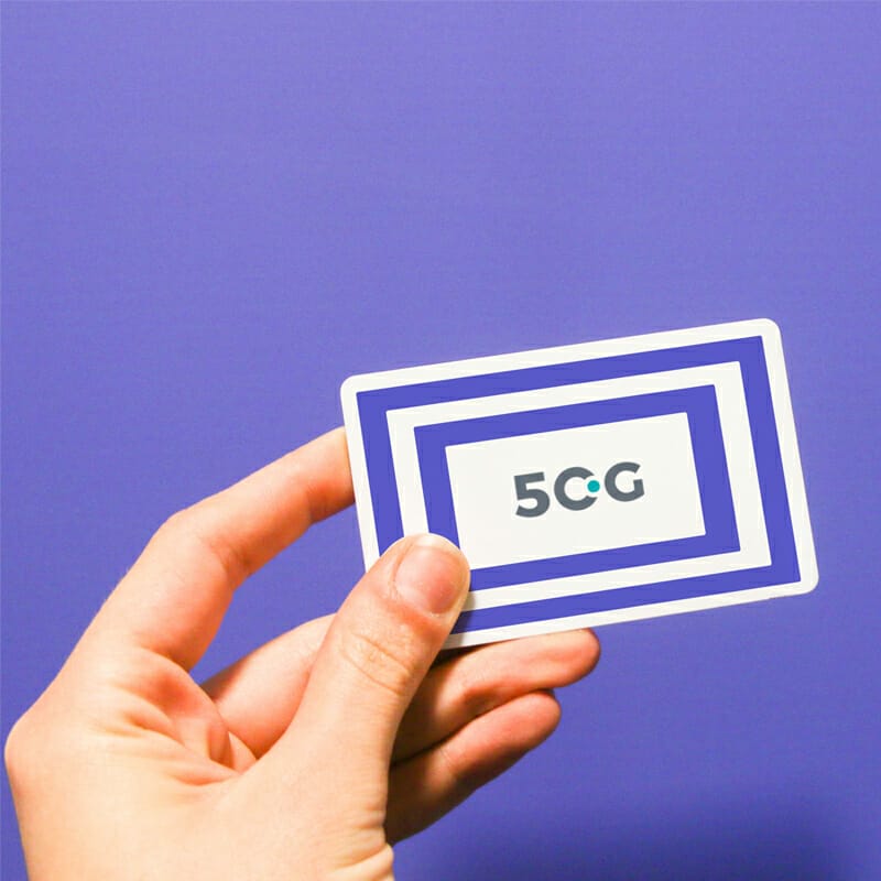 Free Business Card In Hand Mockup PSD