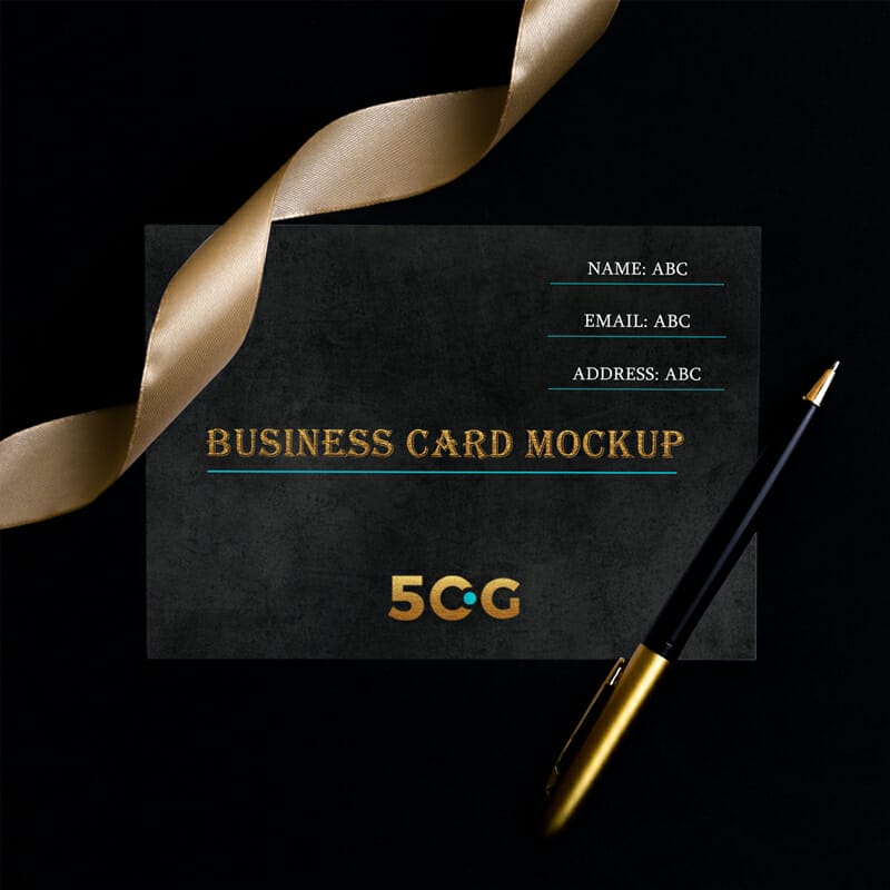 Free Business Card Mockup PSD