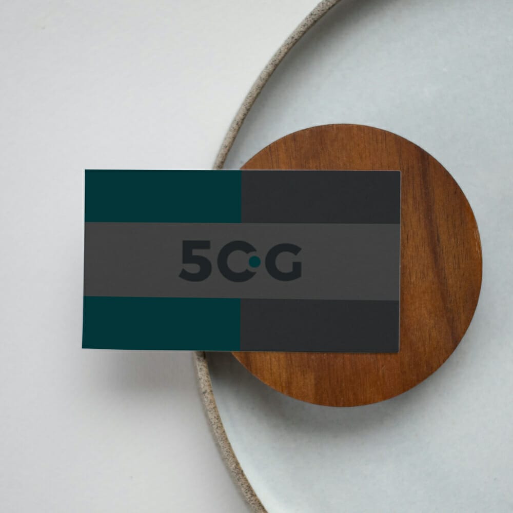 Free Business Card on Wooden Board Mockup