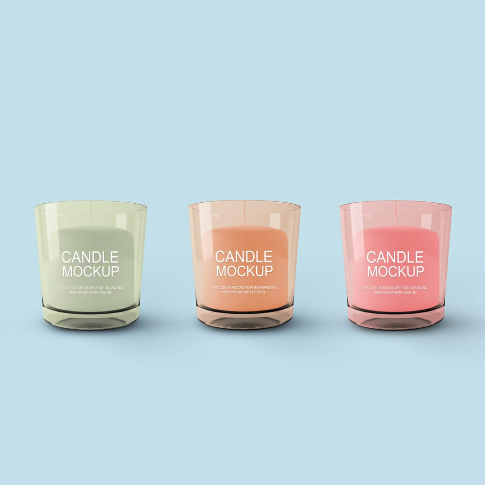 Free Candle Mockup