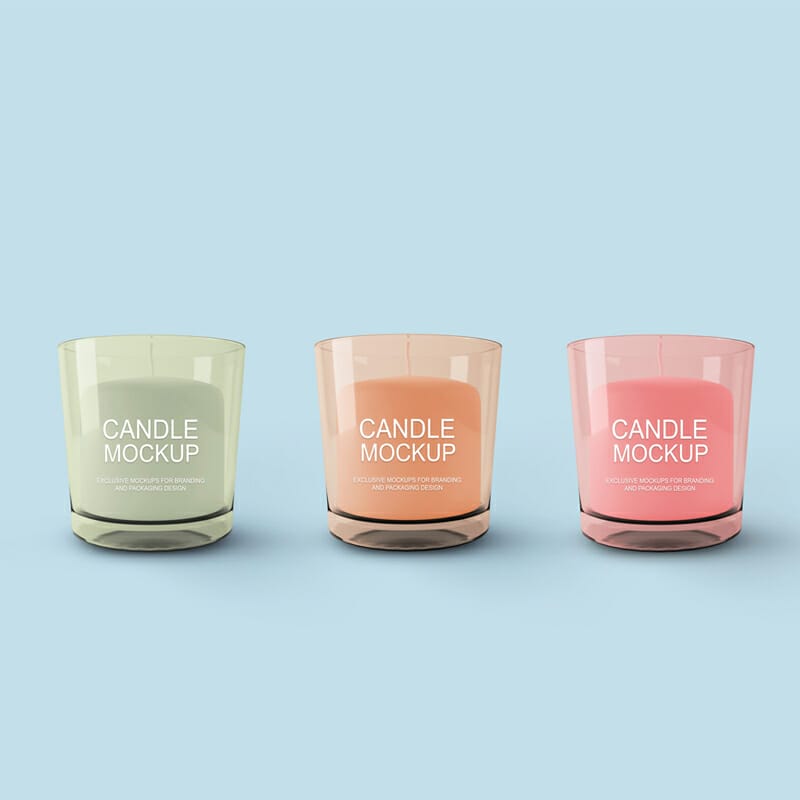 Free Candle Mockup
