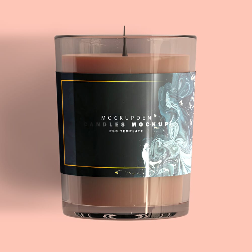 Free Candles Mockup PSD Template