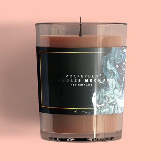 Free Candles Mockup PSD Template