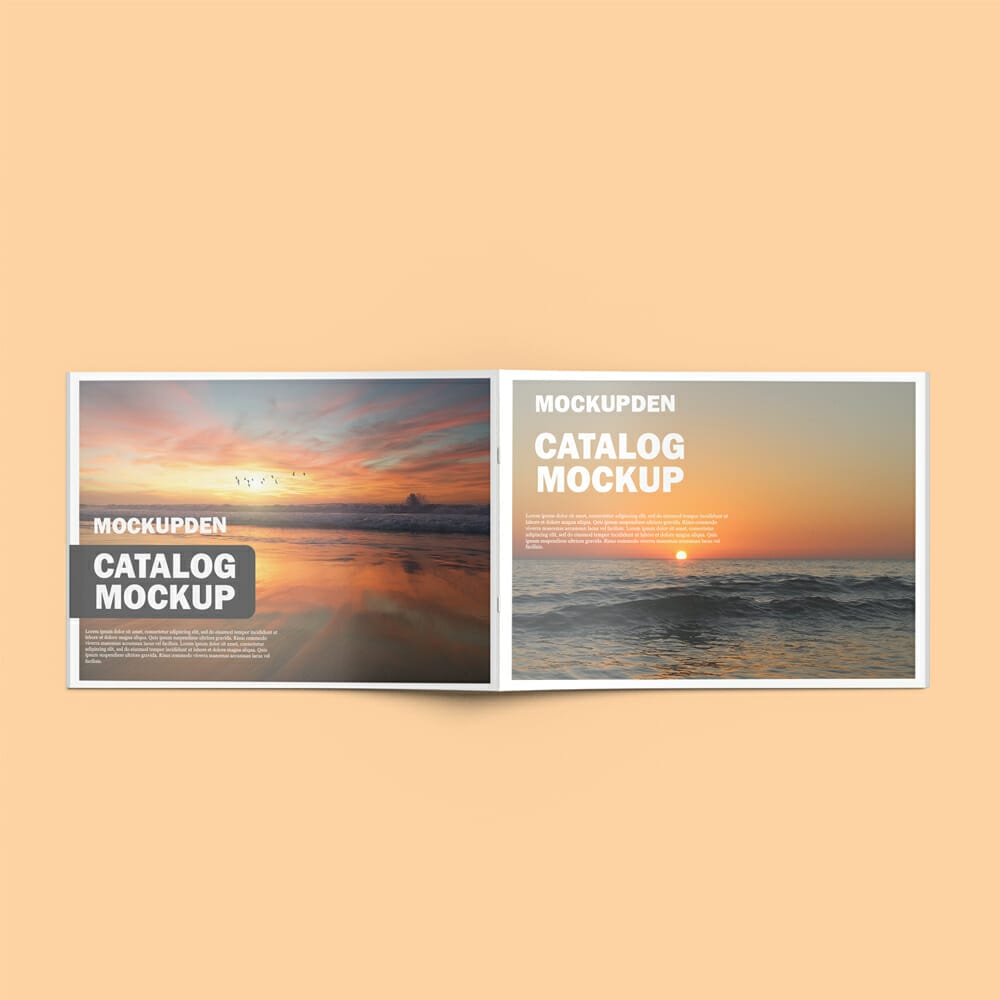 Free Catalog Mockup PSD Template