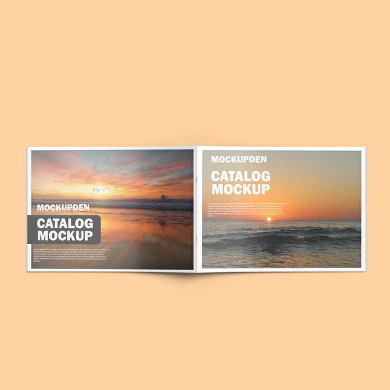 Free Catalog Mockup PSD Template