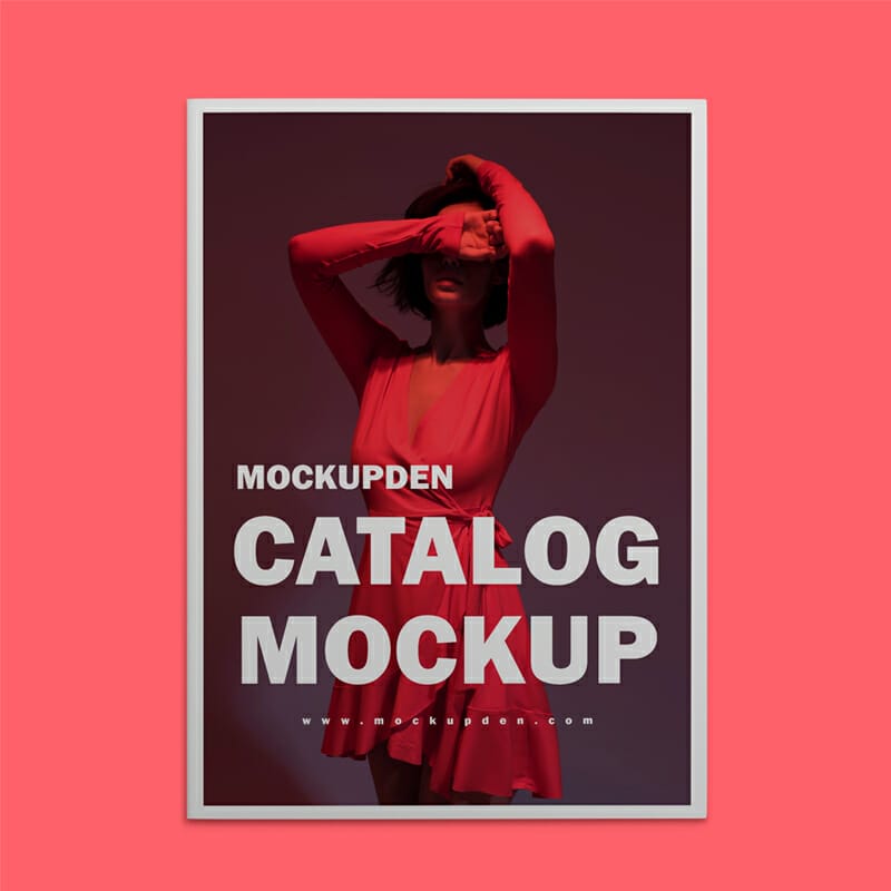 Free Catalog Mockup PSD Template