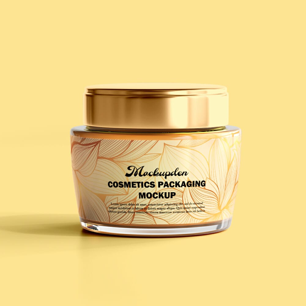 Free Cosmetics Packaging Mockup PSD Template