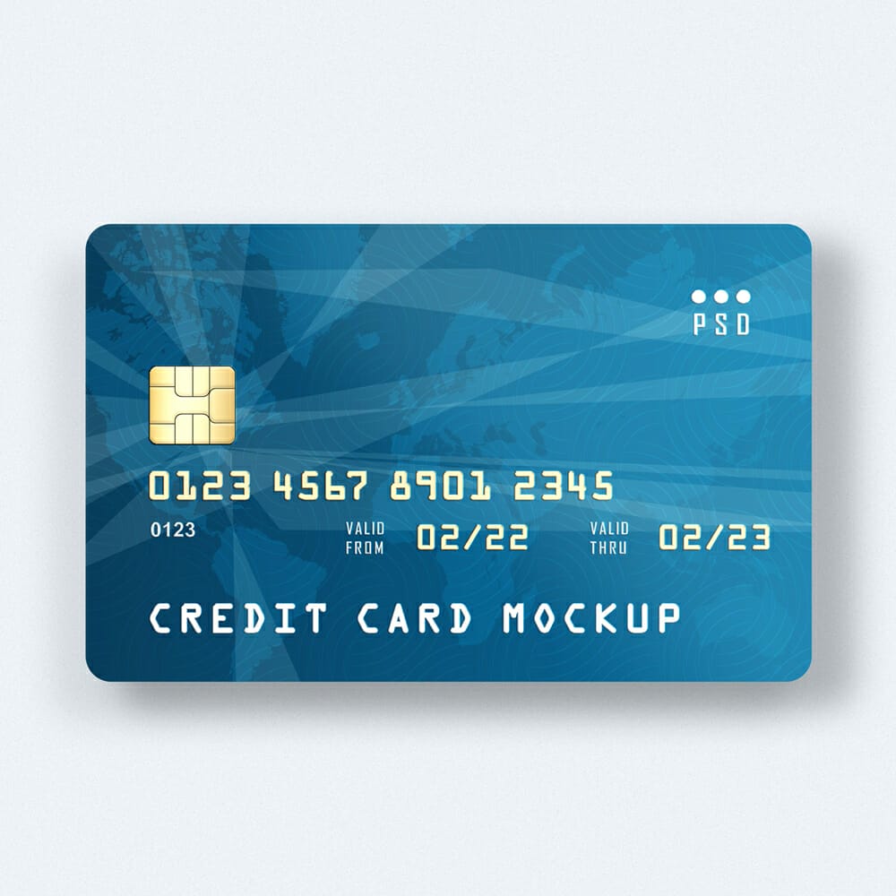 Free Credit Card Mockup
