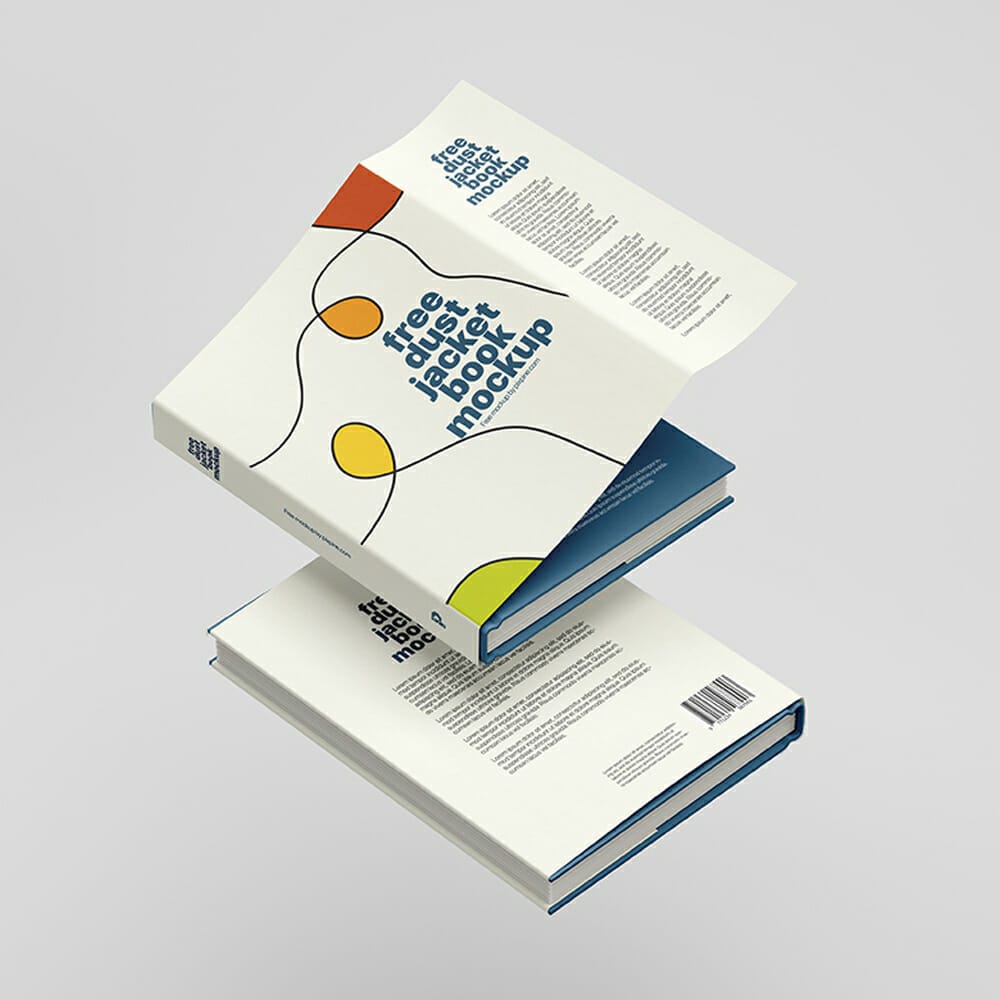 Free Dust Jacket Book Mockup
