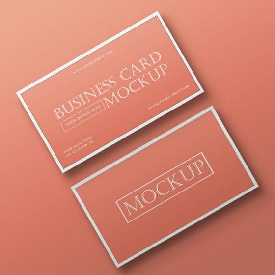 Free Elegant Business Card Mockup