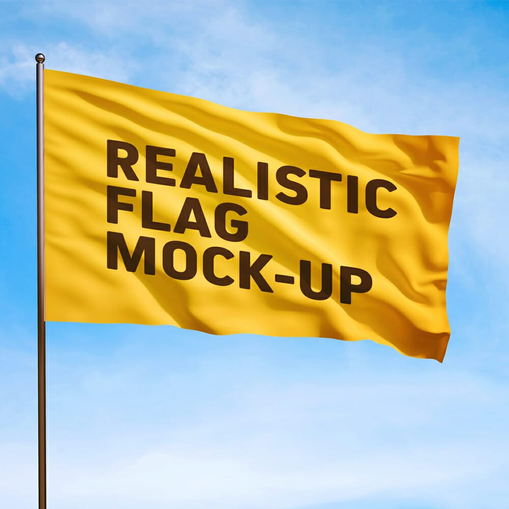 Free Flag Mockup
