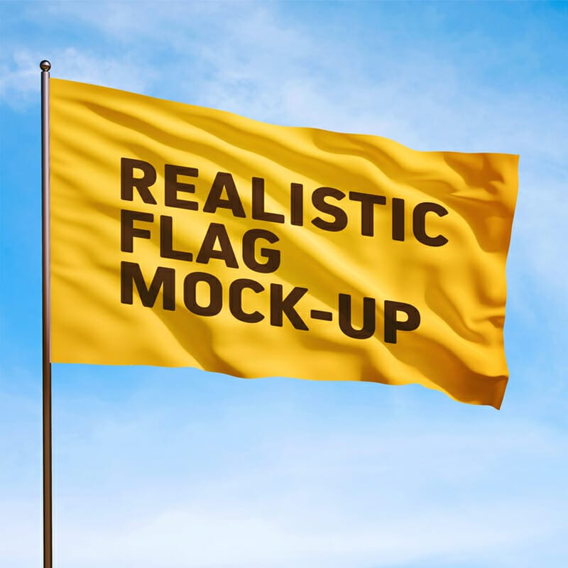 Free Flag Mockup