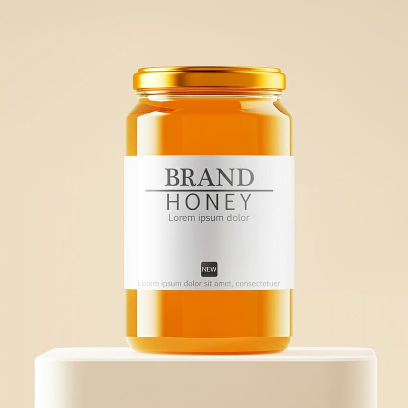 Free Honey Jar Mockup
