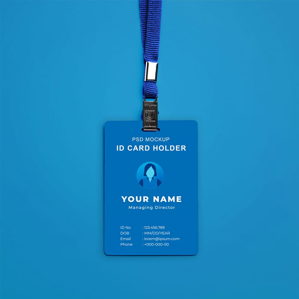 Free ID Card Mockup