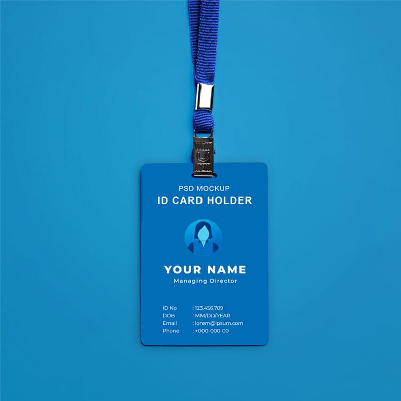 Free ID Card Mockup