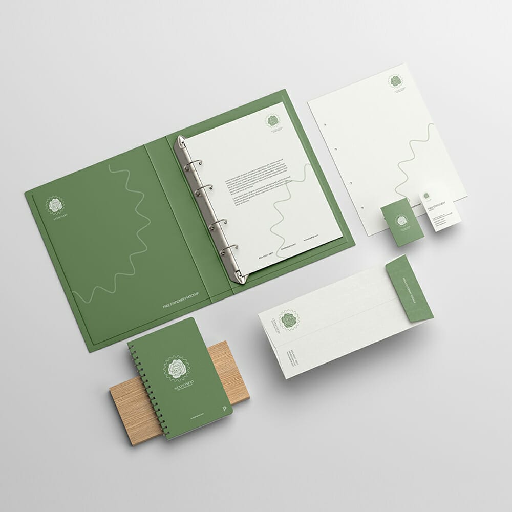 Free Identity Branding Stationery Mockup