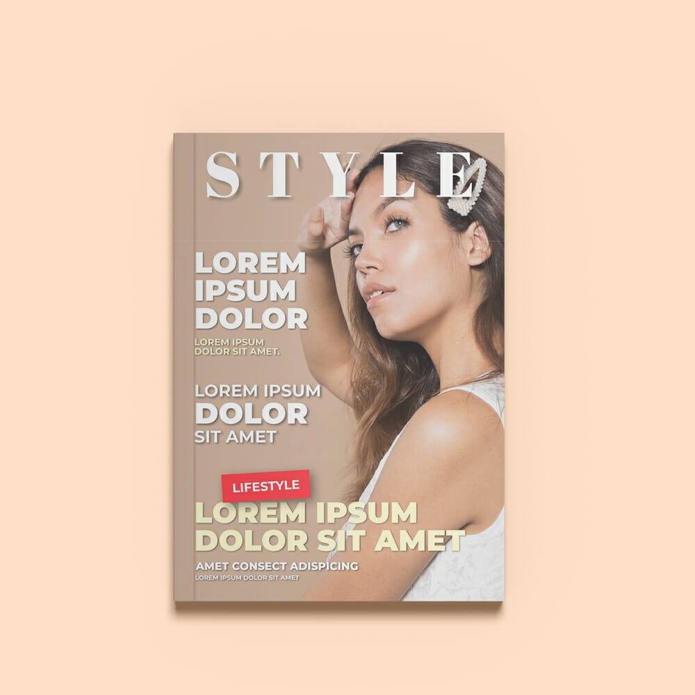 Free Magazine Ad Mockup PSD Template