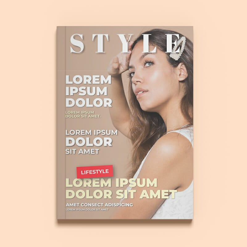 Free Magazine Ad Mockup PSD Template