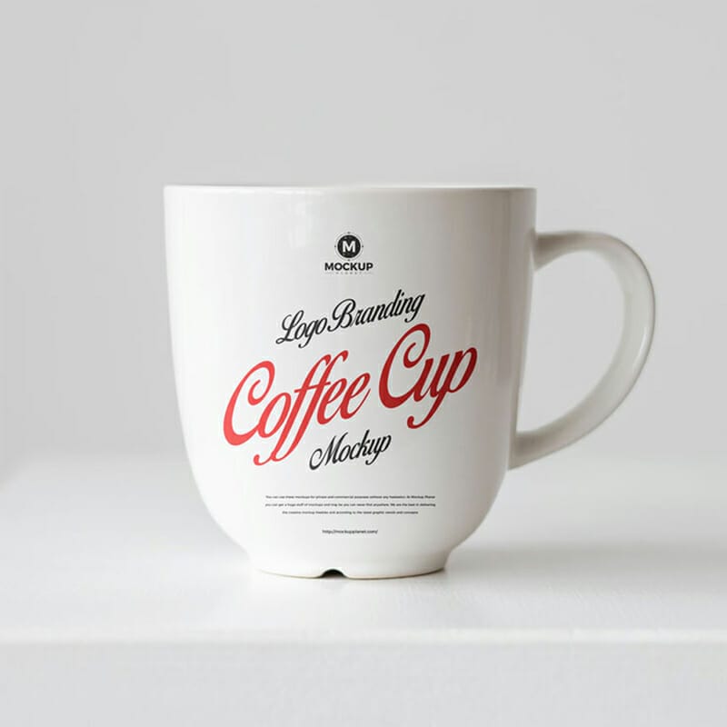 Free PSD Logo Branding Coffee Cup Mockup Design