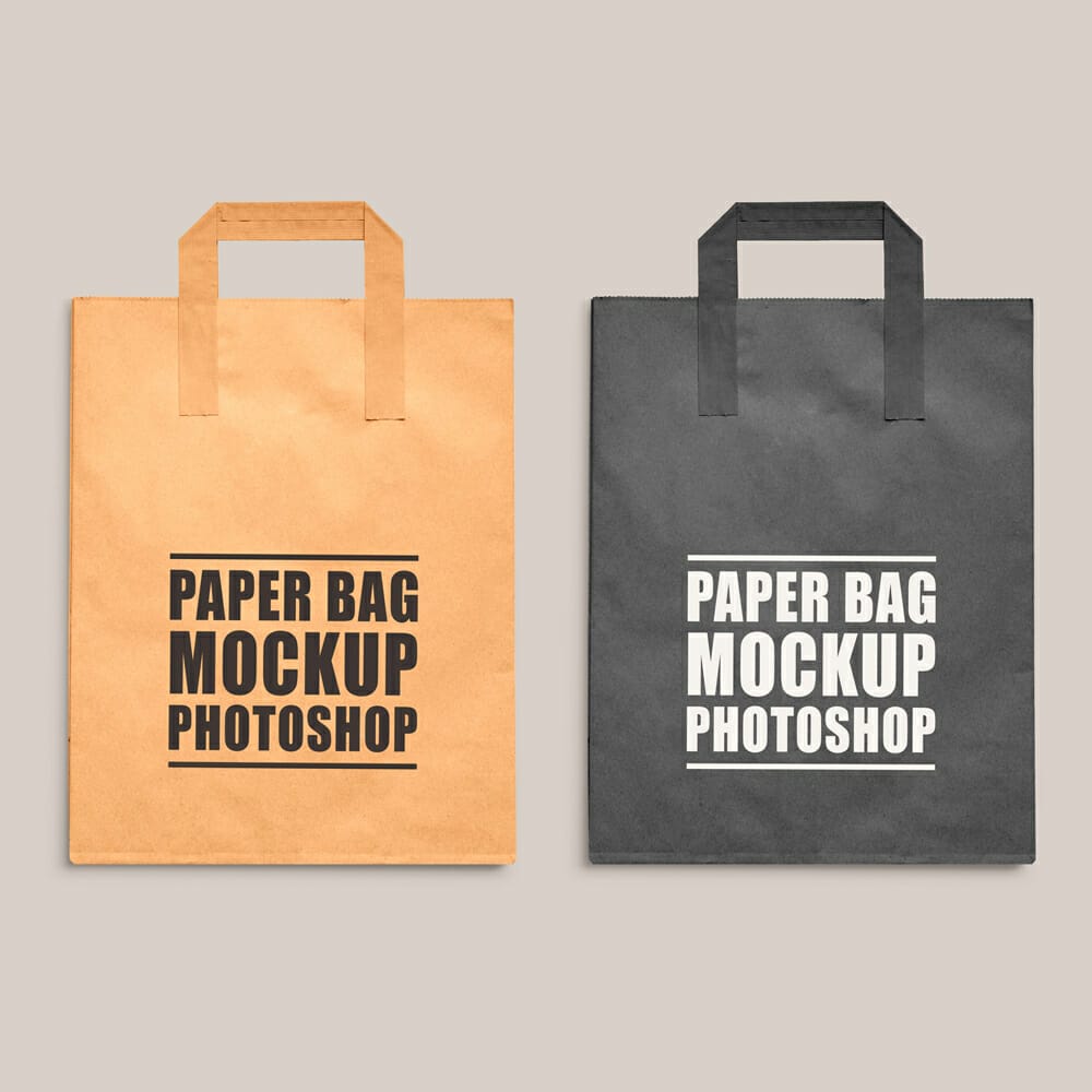 Free Paper Bag Mockup