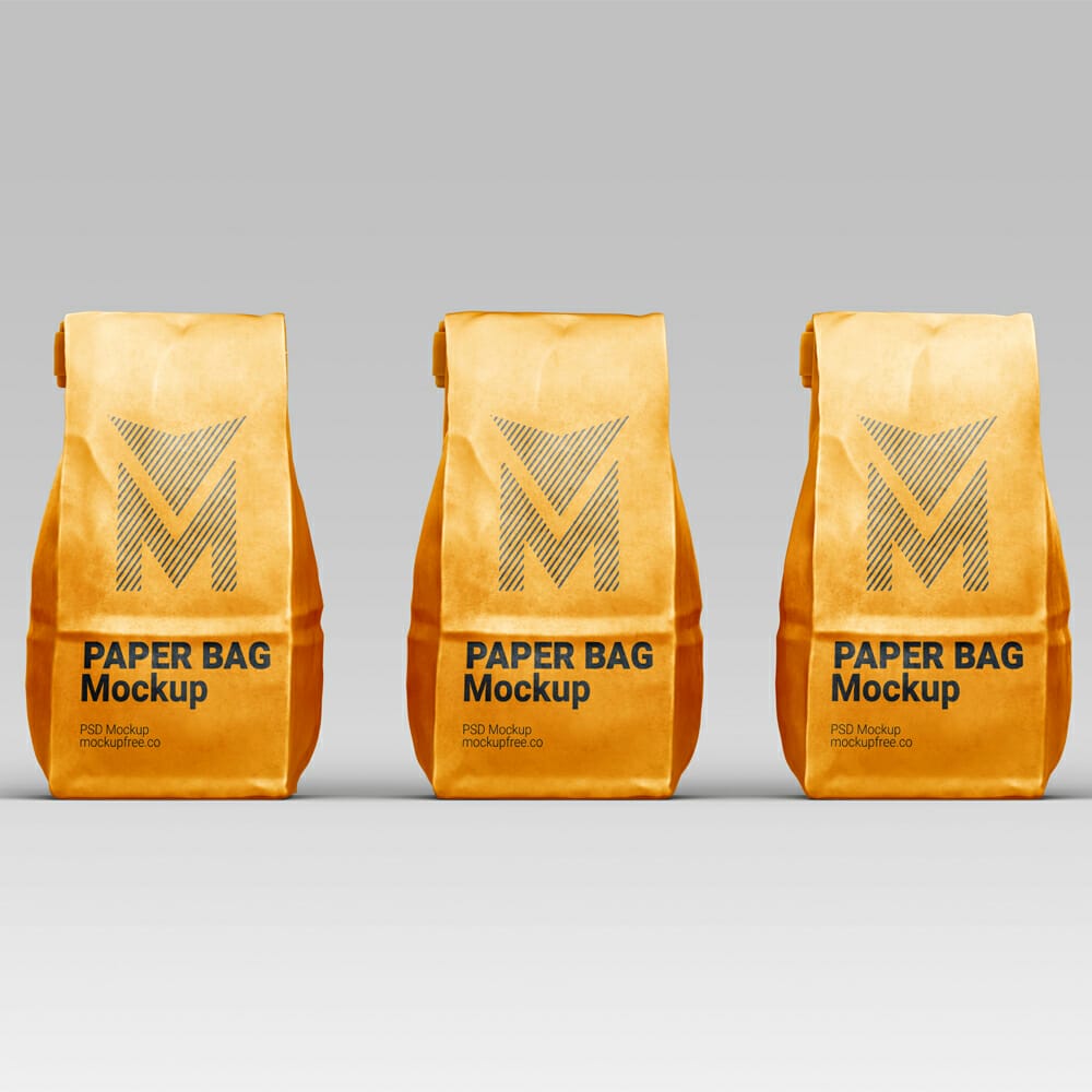 Free Paper Bag Mockup
