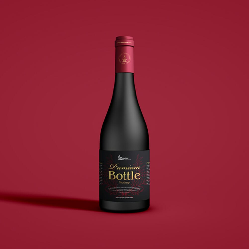 Free Premium Bottle Mockup
