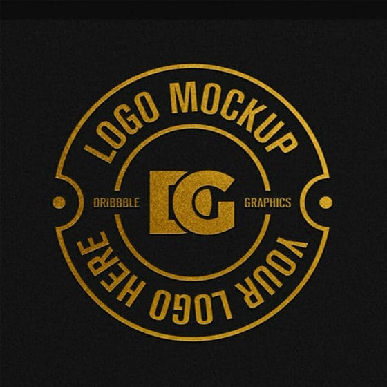 Free Premium Debossed Logo Mockup