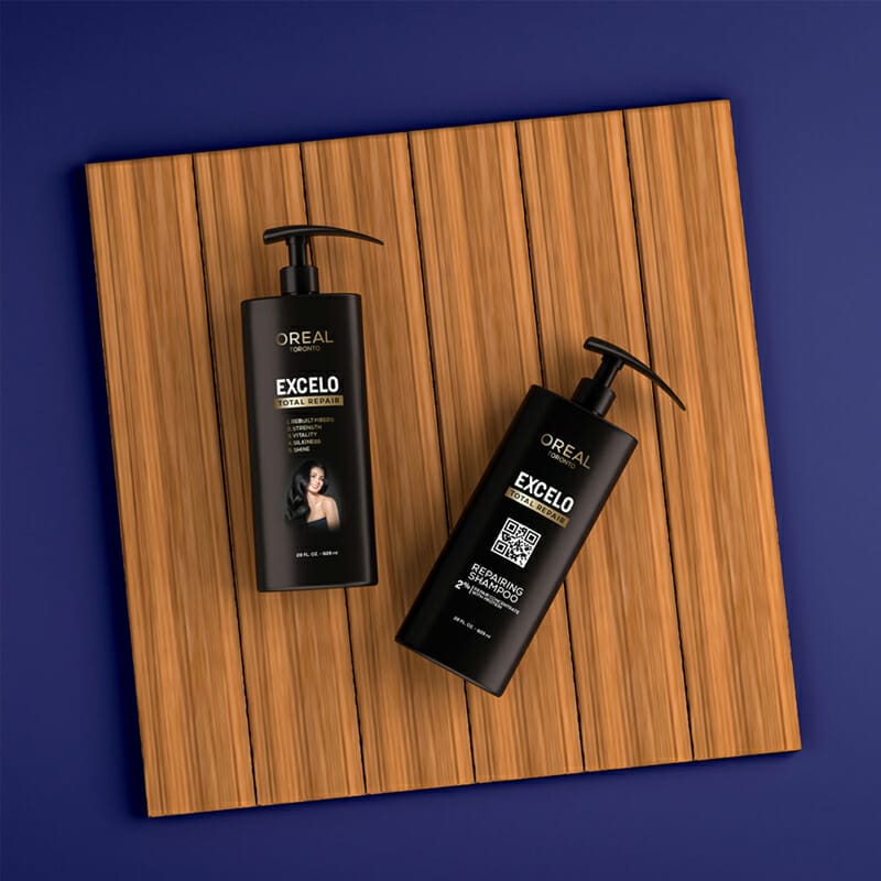 Free Pump Spray Black Shampoo Bottle Mockup PSD