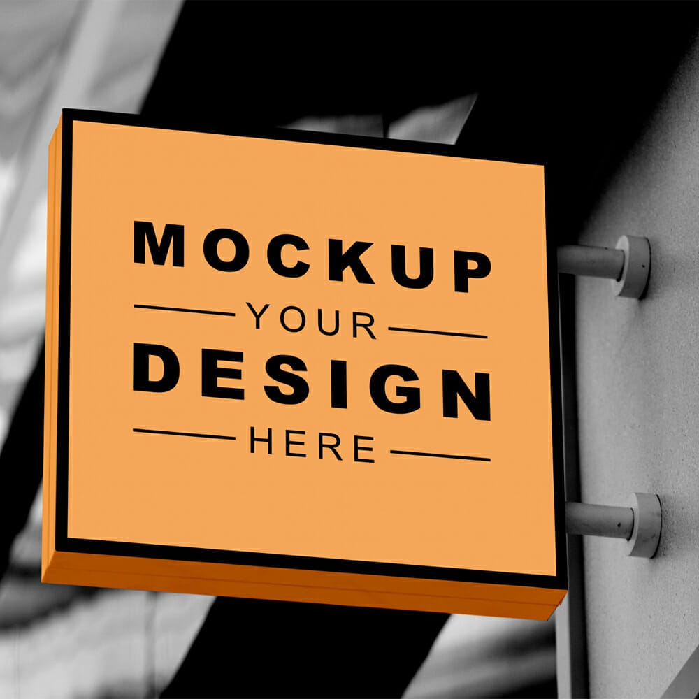 Free Signage Mockup