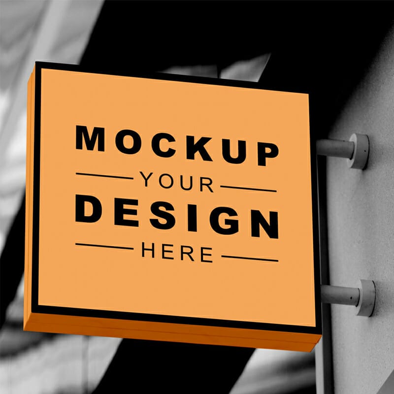Free Signage Mockup