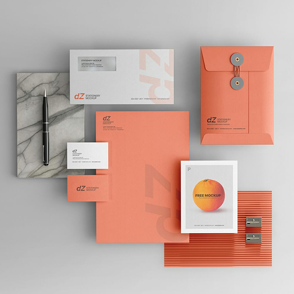 Free Stationery Mockup