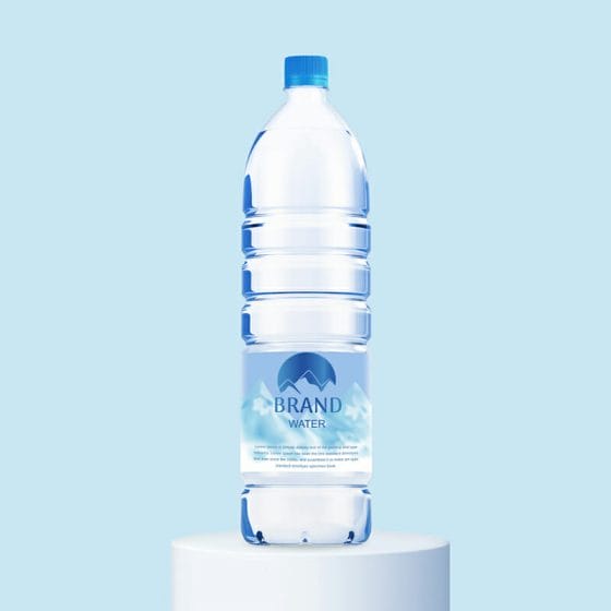 Free Water Bottle Mockup
