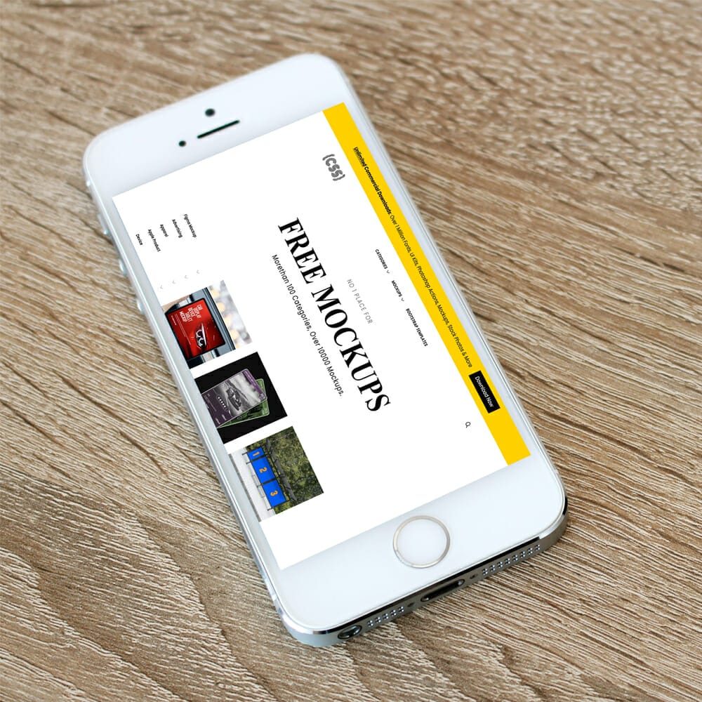 Free iPhone PSD Mockup