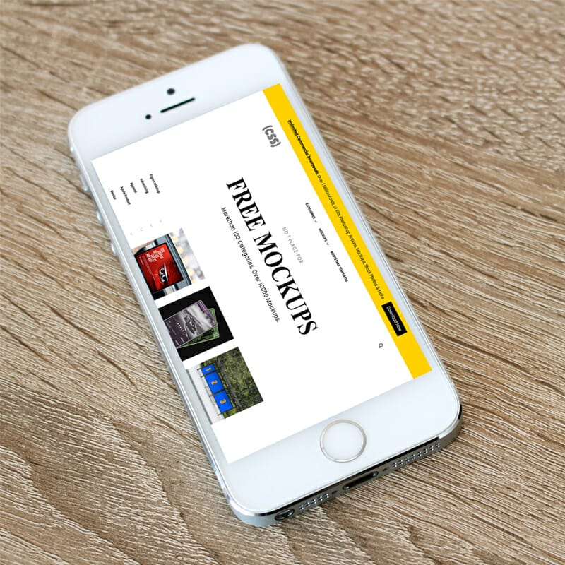 Free iPhone PSD Mockup