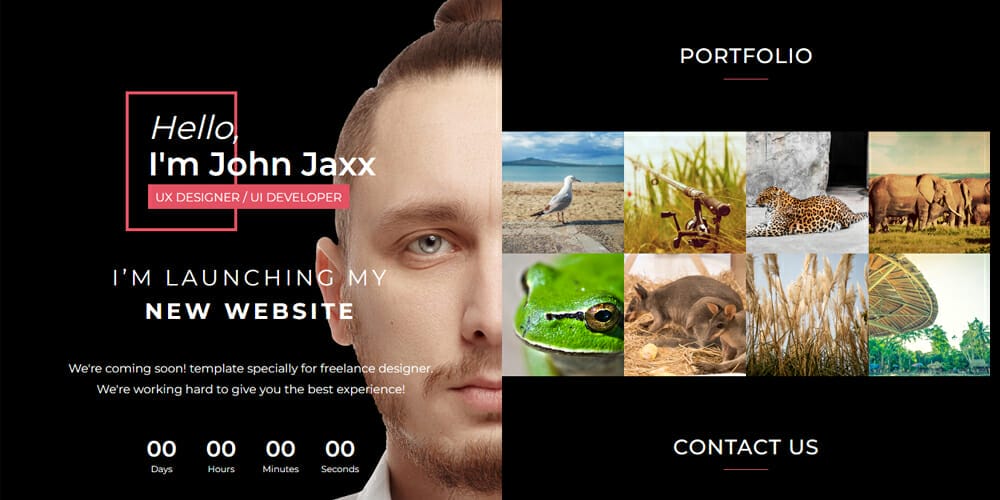 Free Under Construction Html Templates 50 Freelancer Responsive Coming Soon Page