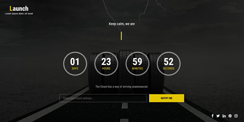 Free Under Construction Html Templates 24 Launch Under Maintenance HTML Template