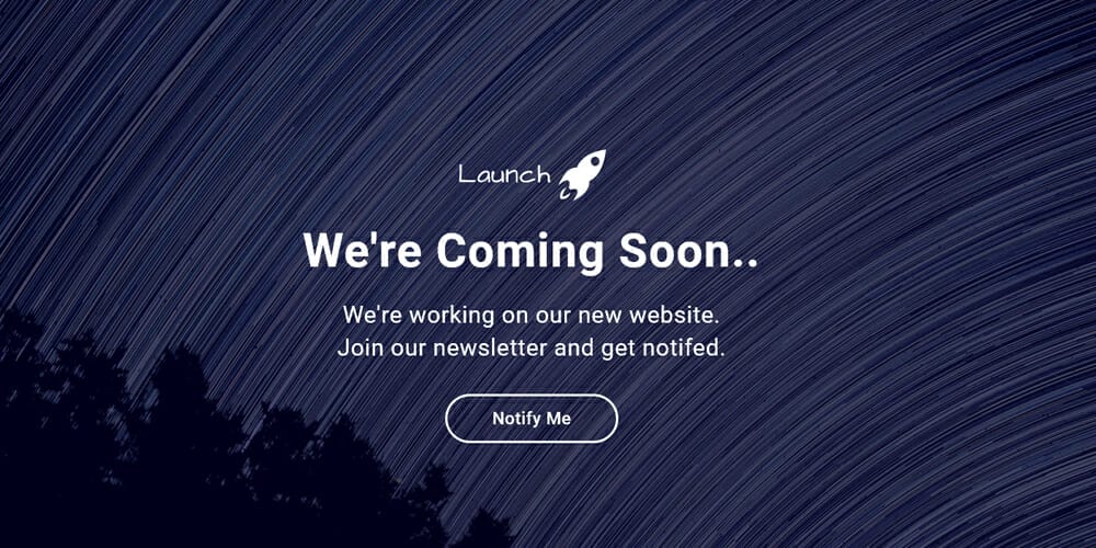 Free Under Construction Html Templates 56 Launch