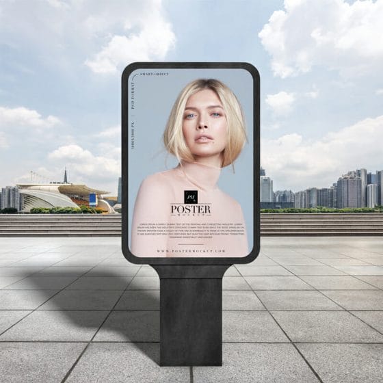 Modern City Outdoor Advertisement Billboard Poster Mockup PSD