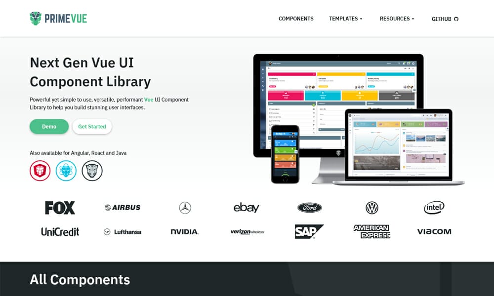 20+ Vue JS UI Component Libraries 2022 3 PrimeVue