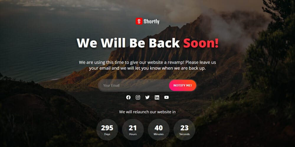 Free Under Construction Html Templates 23 Shortly